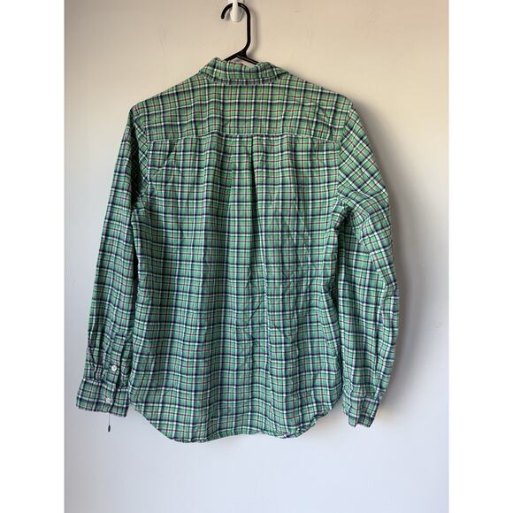 Lauren Ralph Lauren Shirt Womens XL 18-29 Green Plaid Button Front - Picture 5 of 8